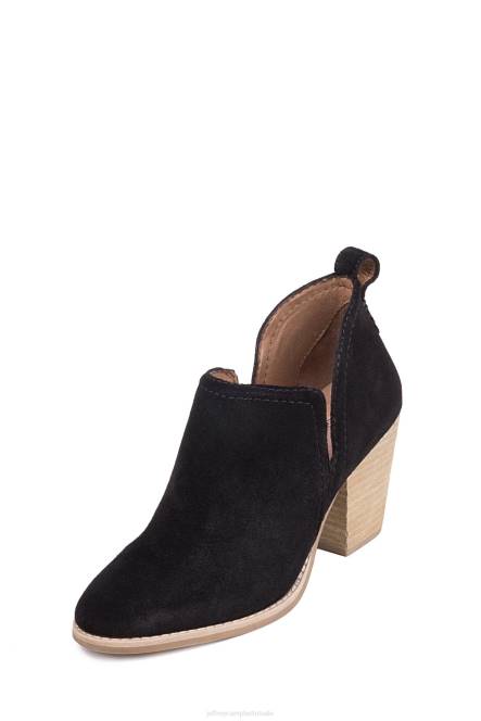 Jeffrey Campbell roze NDHB336 enkel laarzen zwart geolied suède vrouwen