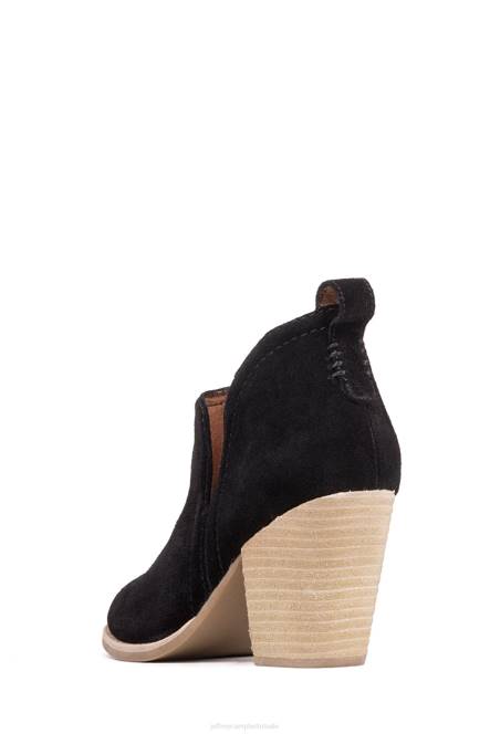 Jeffrey Campbell roze NDHB336 enkel laarzen zwart geolied suède vrouwen