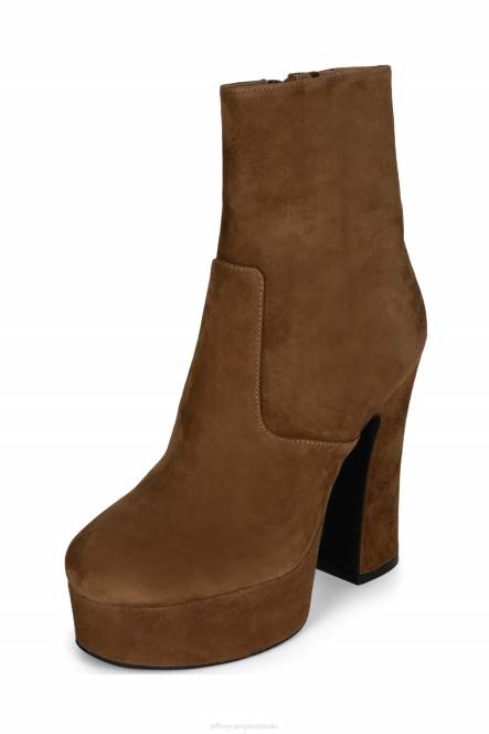 Jeffrey Campbell snotaap-z NDHB563 enkel laarzen lichtbruin suède vrouwen
