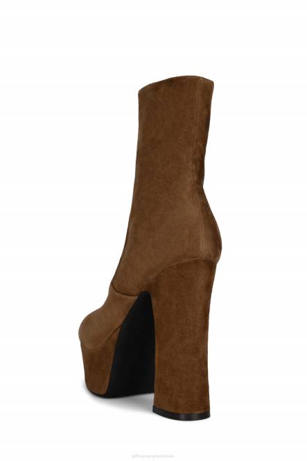 Jeffrey Campbell snotaap-z NDHB563 enkel laarzen lichtbruin suède vrouwen