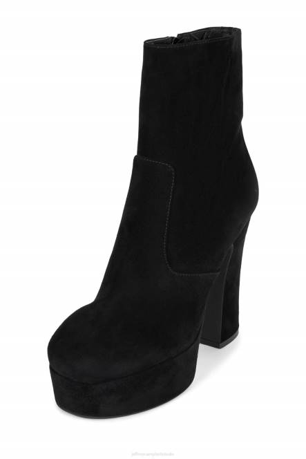Jeffrey Campbell snotaap-z NDHB566 enkel laarzen zwart suède vrouwen