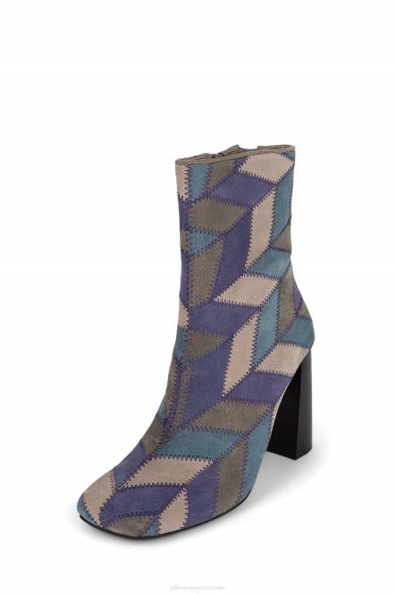 Jeffrey Campbell tegen-pw NDHB445 enkel laarzen blauw suède multi vrouwen