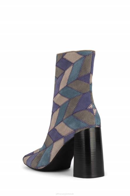Jeffrey Campbell tegen-pw NDHB445 enkel laarzen blauw suède multi vrouwen