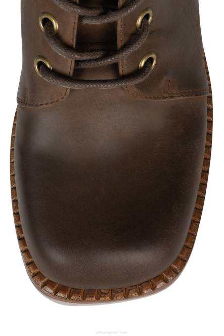 Jeffrey Campbell theband-lu NDHB638 enkel laarzen bruinbruine Poolse stapel vrouwen