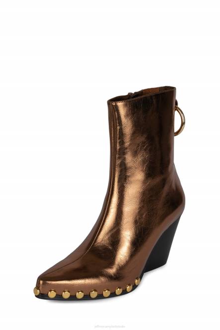 Jeffrey Campbell walton-sr2 NDHB550 enkel laarzen brons metallisch goud vrouwen