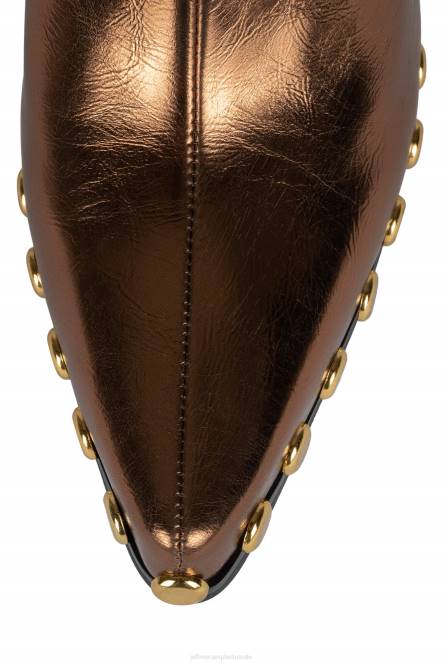 Jeffrey Campbell walton-sr2 NDHB550 enkel laarzen brons metallisch goud vrouwen