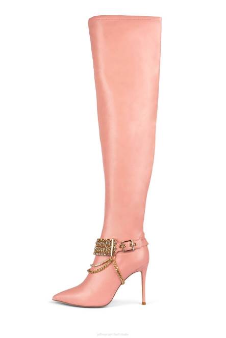 Jeffrey Campbell arseen-c2 NDHB829 laarzen van knie tot dij roze vrouwen