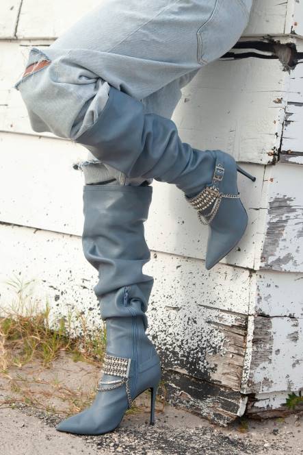 Jeffrey Campbell arseen-c2 NDHB829 laarzen van knie tot dij roze vrouwen