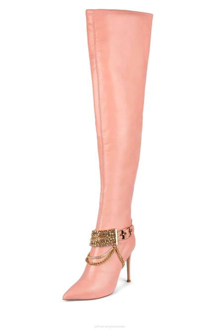 Jeffrey Campbell arseen-c2 NDHB829 laarzen van knie tot dij roze vrouwen