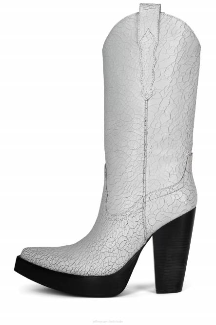 Jeffrey Campbell bad2dabone NDHB854 laarzen van knie tot dij wit bedroefd vrouwen