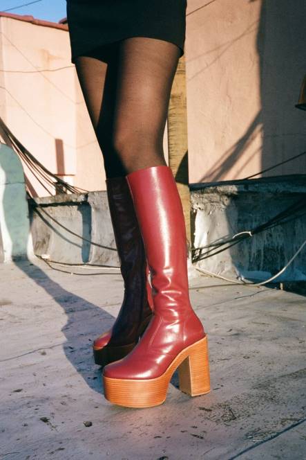 Jeffrey Campbell chica NDHB760 laarzen van knie tot dij lichte kameelbruine stapel vrouwen
