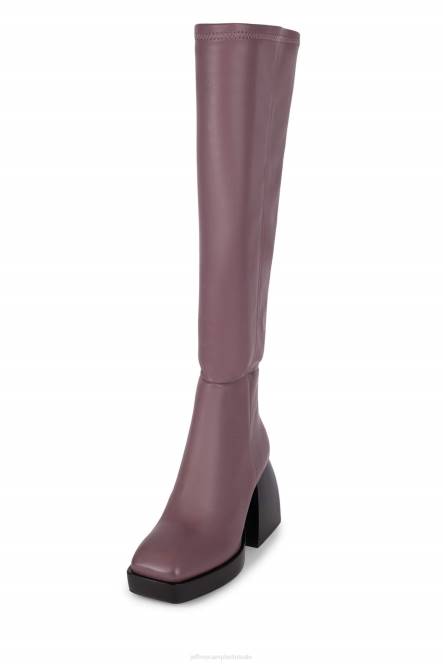 Jeffrey Campbell dauphin NDHB806 laarzen van knie tot dij paars vrouwen