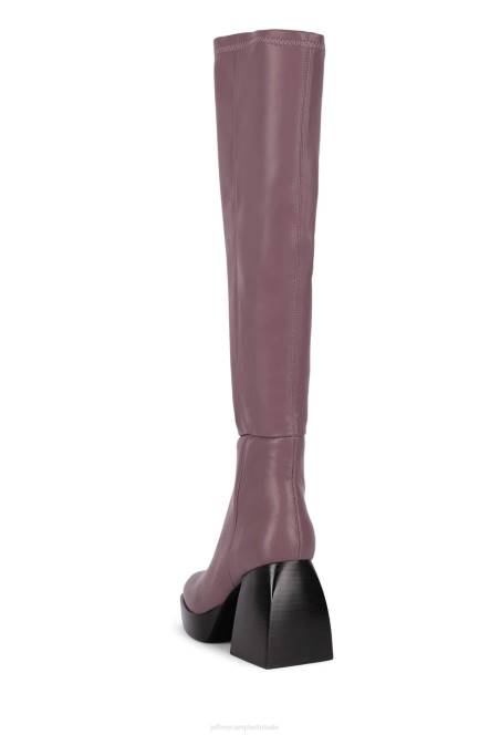 Jeffrey Campbell dauphin NDHB806 laarzen van knie tot dij paars vrouwen