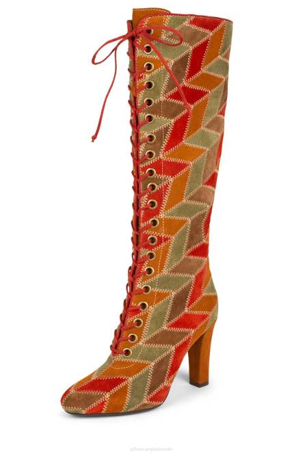 Jeffrey Campbell epoque-pw NDHB822 laarzen van knie tot dij neutraal suède multi vrouwen
