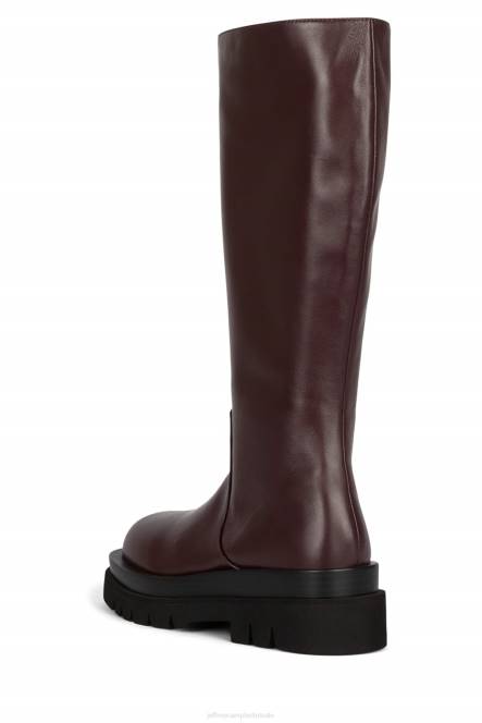 Jeffrey Campbell getankt-kh NDHB804 laarzen van knie tot dij aubergine vrouwen