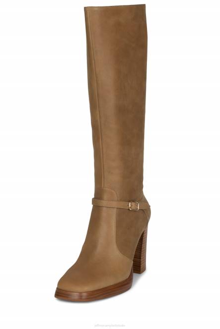 Jeffrey Campbell iggie NDHB681 laarzen van knie tot dij kameel vrouwen