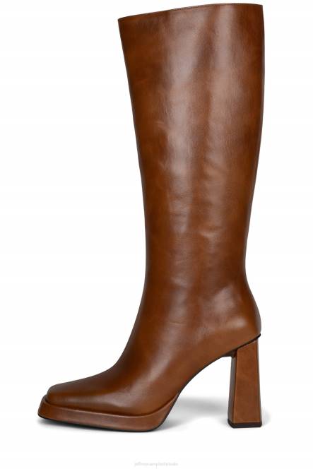 Jeffrey Campbell maximaal-2 NDHB686 laarzen van knie tot dij bruin glanzend vrouwen
