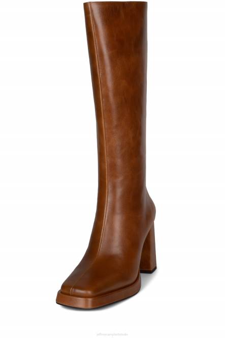 Jeffrey Campbell maximaal-2 NDHB686 laarzen van knie tot dij bruin glanzend vrouwen