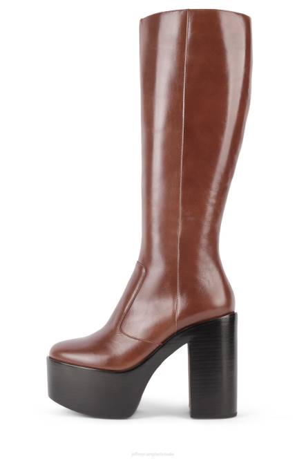 Jeffrey Campbell mexicaans-kh NDHB880 laarzen van knie tot dij bruinen vrouwen