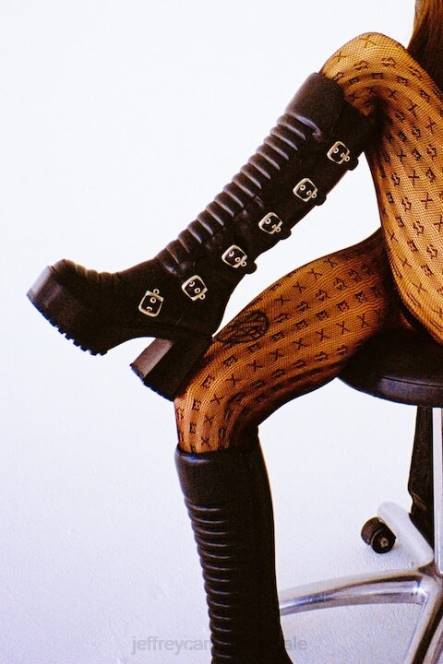 Jeffrey Campbell motor-xx NDHB684 laarzen van knie tot dij rood vrouwen