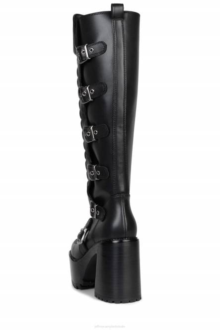Jeffrey Campbell motor-xx NDHB685 laarzen van knie tot dij zwart vrouwen