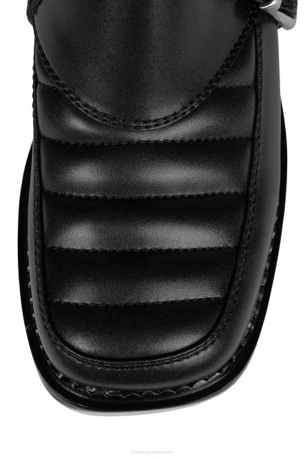 Jeffrey Campbell motor-xx NDHB685 laarzen van knie tot dij zwart vrouwen
