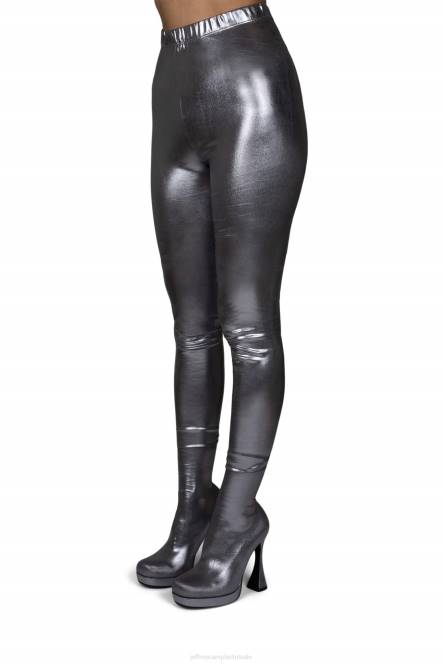 Jeffrey Campbell pantalons NDHB786 laarzen van knie tot dij zilver vrouwen