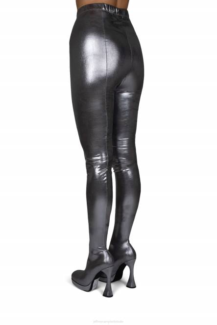 Jeffrey Campbell pantalons NDHB786 laarzen van knie tot dij zilver vrouwen