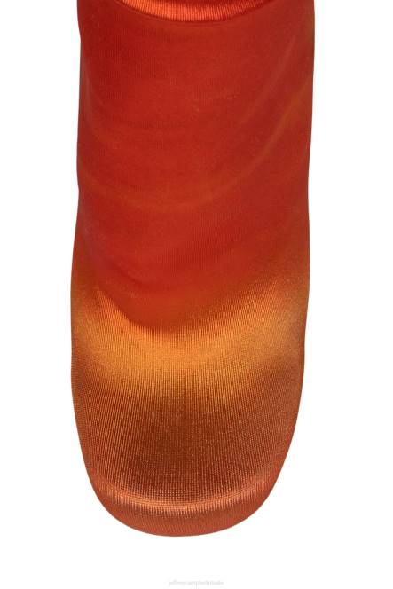 Jeffrey Campbell pantalons NDHB885 laarzen van knie tot dij oranje zonsondergang vrouwen