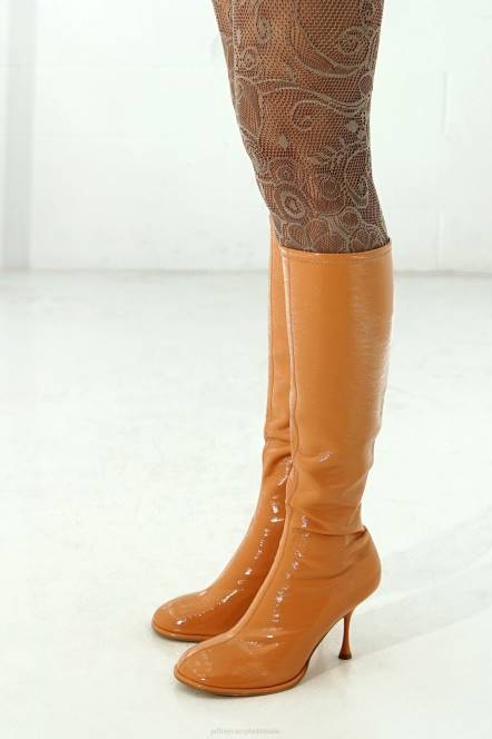 Jeffrey Campbell schuine-k NDHB718 laarzen van knie tot dij donker natuurlijk gekreukt patent vrouwen