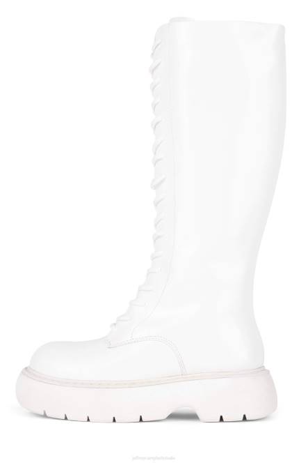 Jeffrey Campbell spionage-lu NDHB728 laarzen van knie tot dij witte doos wit vrouwen