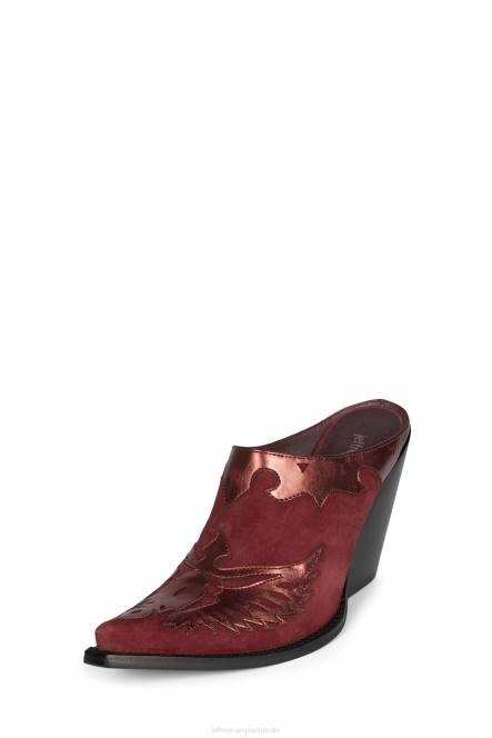 Jeffrey Campbell arendton NDHB910 westerse laarzen rood metallic rood suède vrouwen