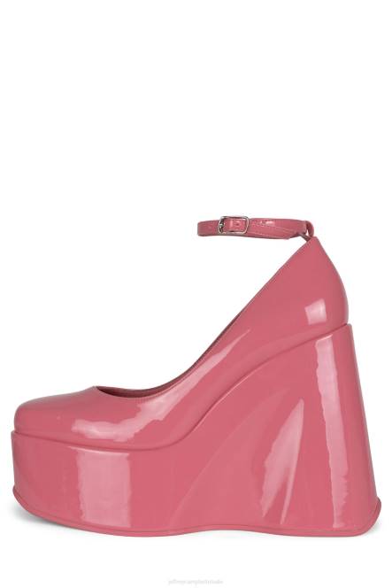 Jeffrey Campbell Yazmin NDHB1276 platform pomp roze patent vrouwen