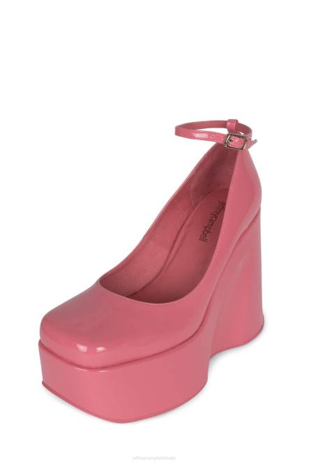 Jeffrey Campbell Yazmin NDHB1276 platform pomp roze patent vrouwen