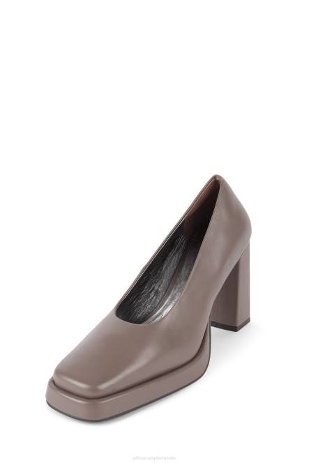 Jeffrey Campbell afgestompt NDHB1286 platform pomp donker taupe vrouwen