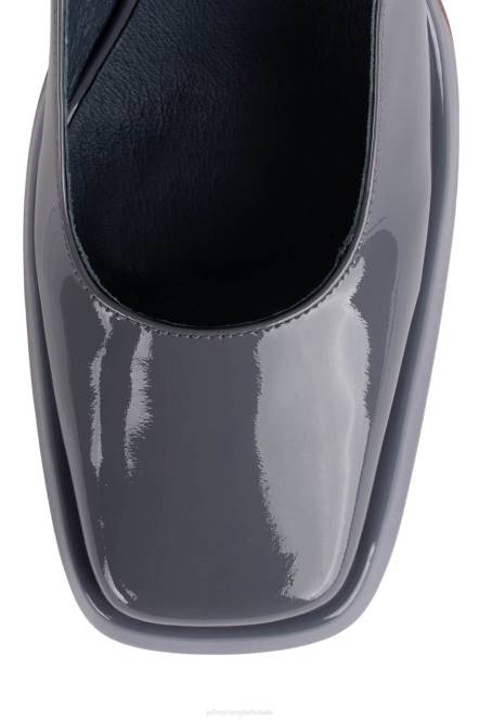 Jeffrey Campbell afgestompt-ch NDHB1283 platform pomp stoffig marine patent vrouwen