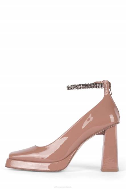 Jeffrey Campbell afgestompt-ch NDHB1284 platform pomp stoffig blush-patent vrouwen