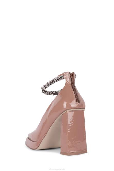 Jeffrey Campbell afgestompt-ch NDHB1284 platform pomp stoffig blush-patent vrouwen