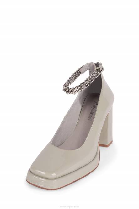 Jeffrey Campbell afgestompt-ch NDHB1312 platform pomp grijs patent vrouwen