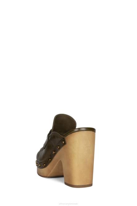 Jeffrey Campbell beffany NDHB1271 platform pomp olijf vrouwen