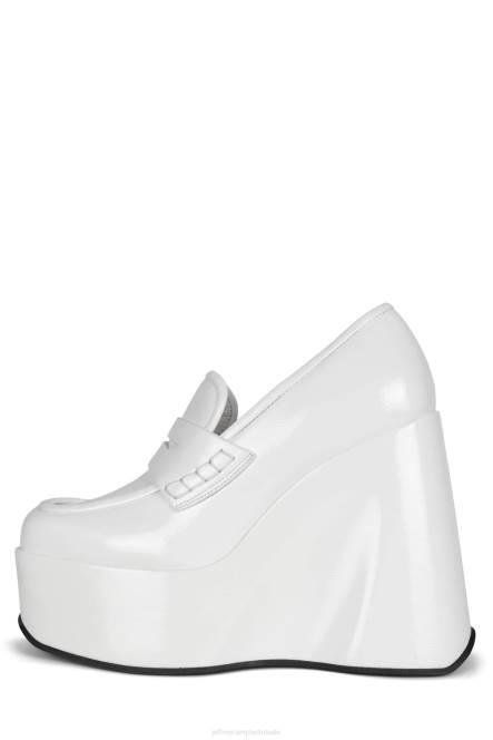 Jeffrey Campbell blok NDHB1267 platform pomp patent op ijscrinkle vrouwen