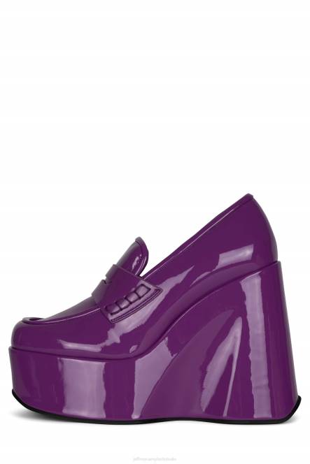 Jeffrey Campbell blok NDHB1268 platform pomp paars octrooi vrouwen