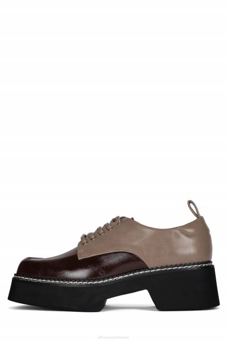 Jeffrey Campbell boek NDHB1260 platform pomp bruinbruin multi vrouwen