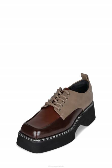 Jeffrey Campbell boek NDHB1260 platform pomp bruinbruin multi vrouwen