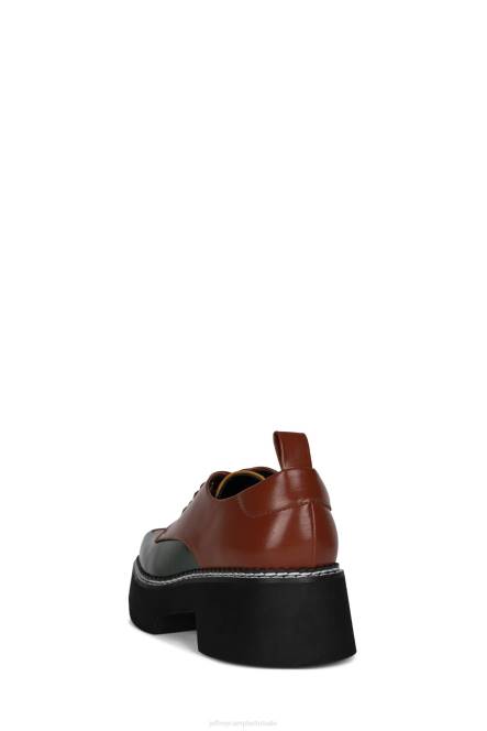 Jeffrey Campbell boek NDHB1261 platform pomp groene mosterd multi vrouwen
