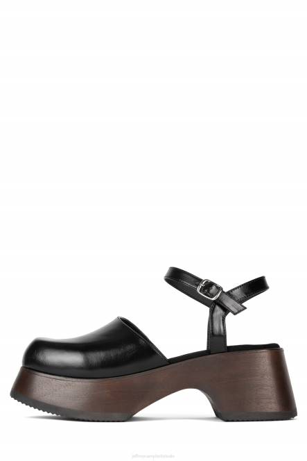 Jeffrey Campbell buiten dienst NDHB123 platform pomp zwart bruin vrouwen