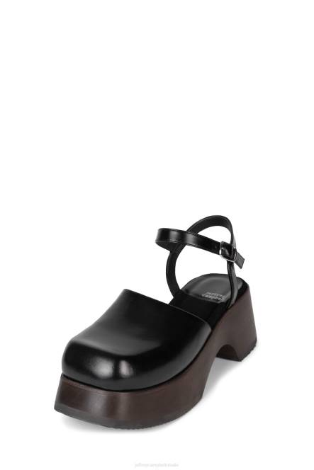 Jeffrey Campbell buiten dienst NDHB123 platform pomp zwart bruin vrouwen