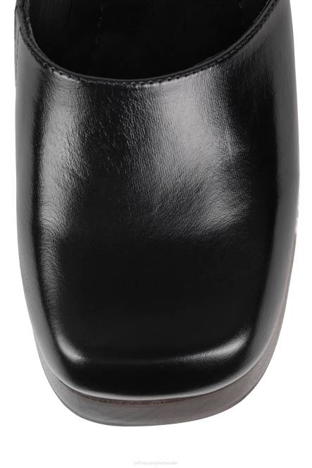 Jeffrey Campbell buiten dienst NDHB123 platform pomp zwart bruin vrouwen