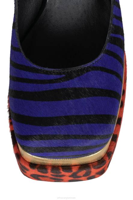 Jeffrey Campbell chillen-f NDHB1280 platform pomp dierenprint combi vrouwen