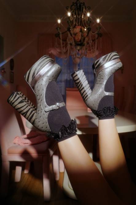 Jeffrey Campbell chillen-f NDHB1281 platform pomp grijze struisvogel multi vrouwen